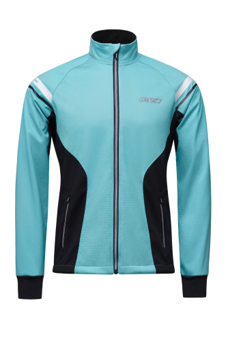 Разминочная куртка KV+ CROSS jacket unisex black\turquoise, 24V110.21