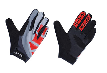 Перчатки XLC Full finger glove Enduro red\grey 250014803