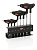 Набор инструментов XLC T-Form Socket Wrenchset TO-AB01 2\2,5\3\4\6\8\10 mm w. Presenter 2503609500