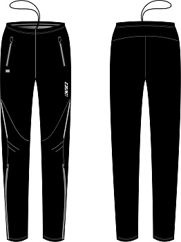 Разминочные брюки KV+ TORNADO pants black 22V105.1