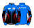 Разминочная куртка KV+ TORNADO jacket man petrol\blue\red 20V104.RUS1