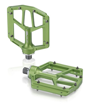 Педали XLC MTB\ATB-Pedal PD-M14 Alu, lime green, 320g 2501813118
