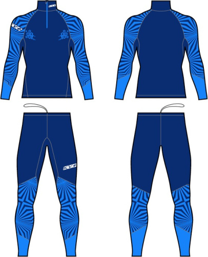 Гоночный комбинезон KV+ LAHTI 2 pieces suit dark blue\blue 21V118.42