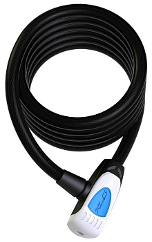 Замок XLC curly cable lock Al Capone III Ш 10mm\1850mm 2502331500
