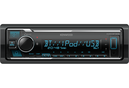 Автомобильный цифровой медиа-ресивер KENWOOD KMM-BT306