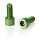 Винты XLC Screwn for botlle holder Set of 2, lime\green 2503215018
