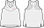 Майка KV+ ARENA running top woman,white\grey, 23SW02.0