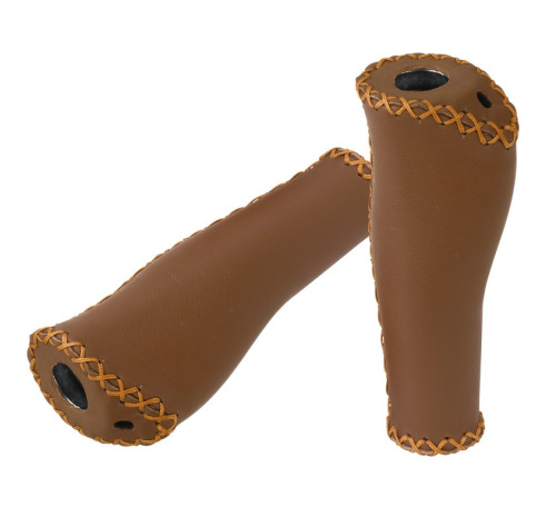 Грипсы XLC Handles GR-S29 135mm, brown, genuine leather 2501589320