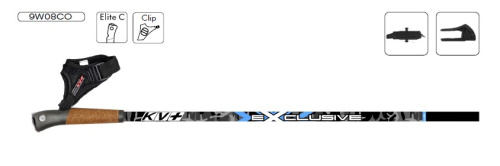 Палки для ходьбы KV+ EXCLUSIVE Clip\Comfort tip Nordic Walking pole 9W08CO