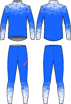 Гоночный комбинезон KV+ TORNADO 2 pieces suit blue\white, 23V118.20J